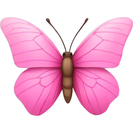 Pink butterfly emoji