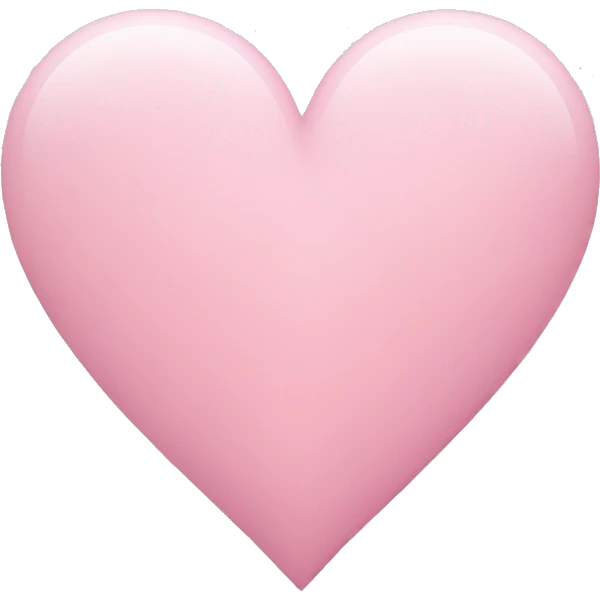 Light pink heart  emoji