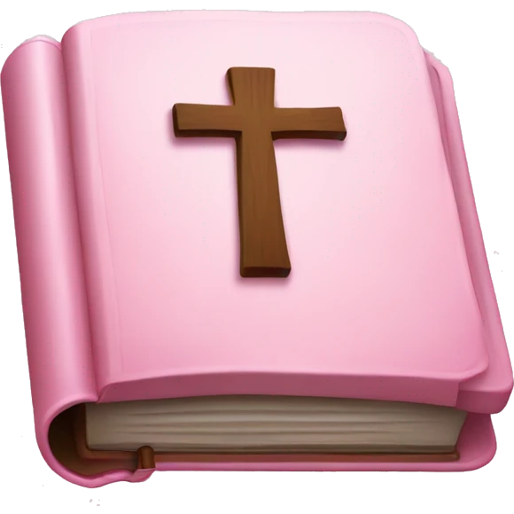 Pink cover bible emoji