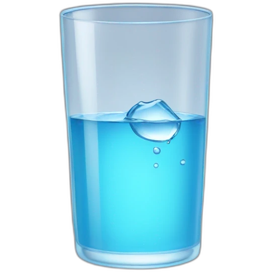 Glass of water emoji