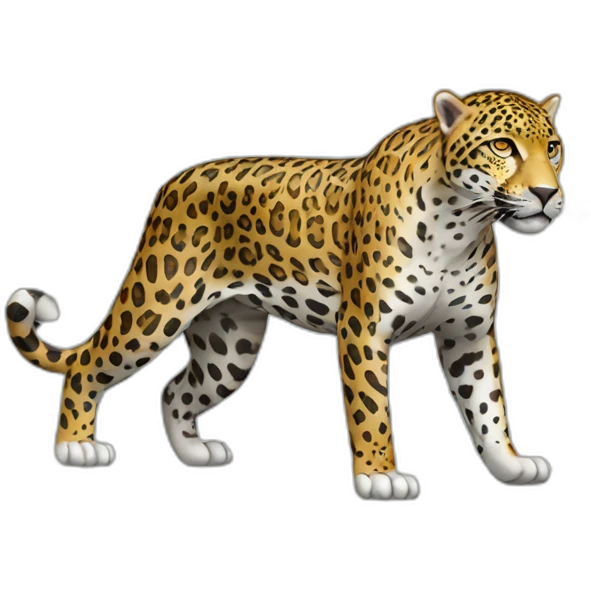 Jaguar full body standing emoji