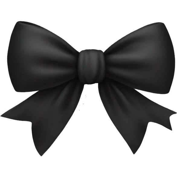 black bow emoji