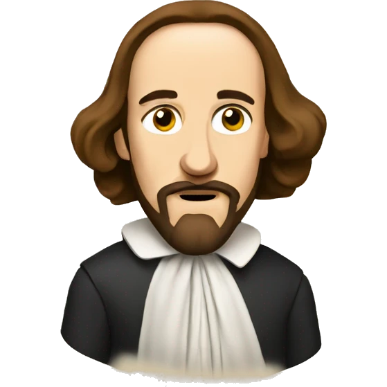 Shakespeare speaks english emoji