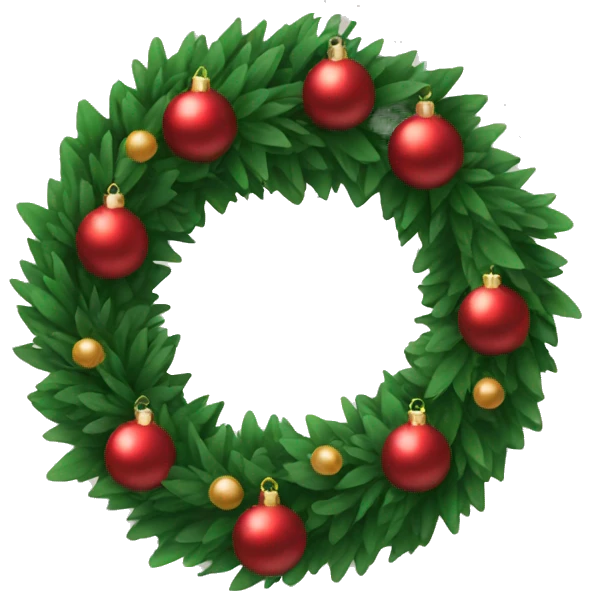 Christmas wreath  emoji