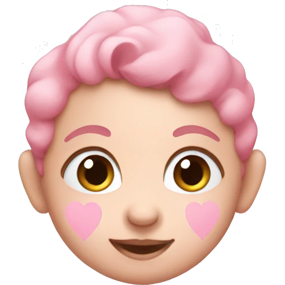Baby pink heart emoji