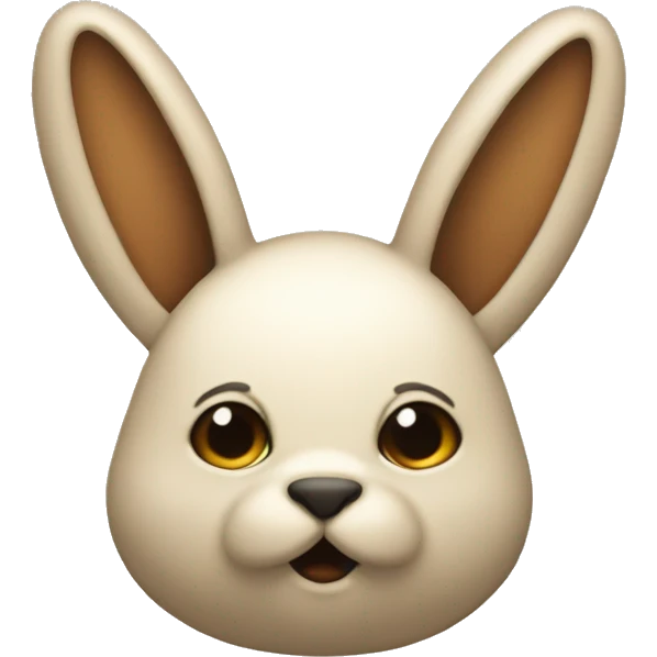 Conejo asomandose tras una pared  emoji