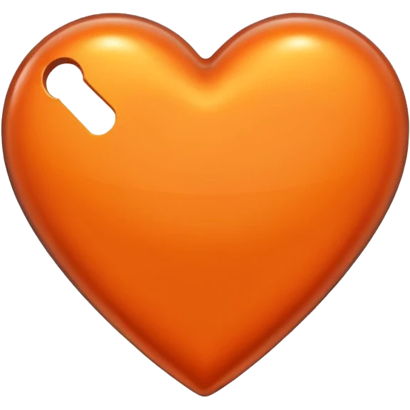 chrome orange heart emoji
