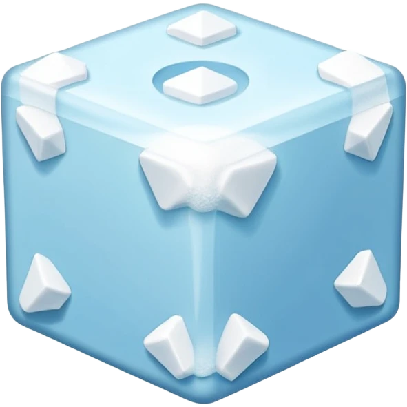 plain white cube of sugar emoji