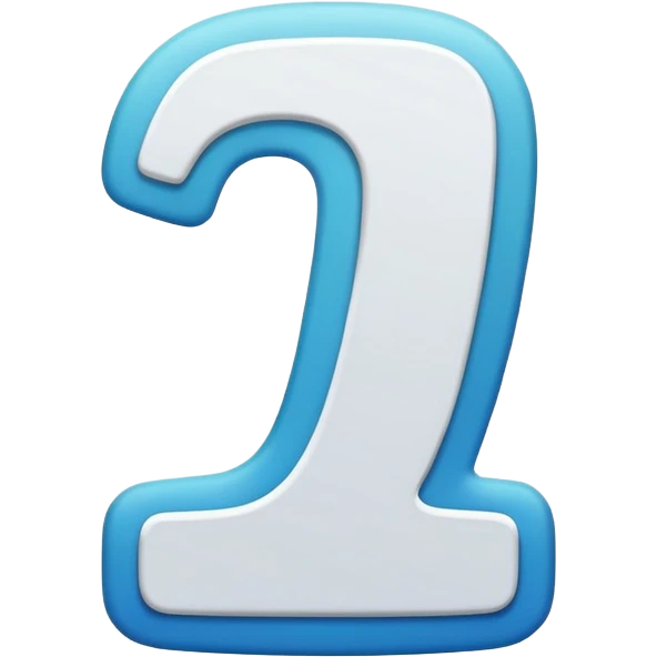 Иконка цифра 1 emoji