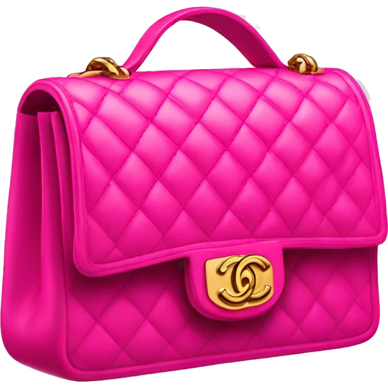 Hot pink Chanel bag emoji