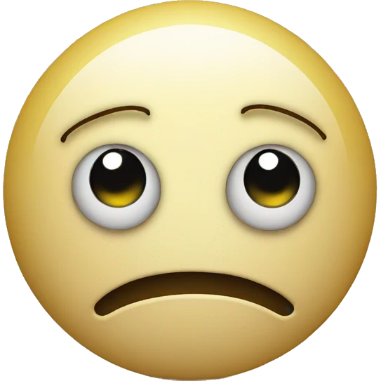 a worried smiley face emoji