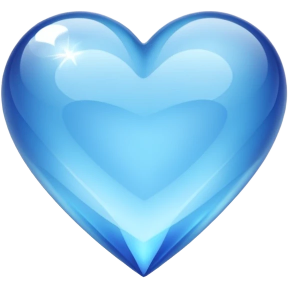 Crystal blue heart
 emoji