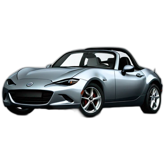 MX5 première génération grise avec phare pop up emoji