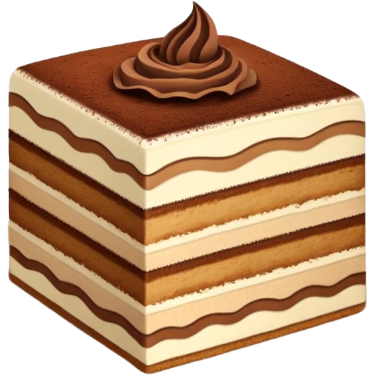 Tiramisu cake slice emoji