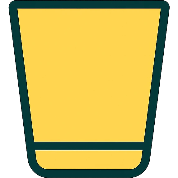 empty glass icon with color outline emoji