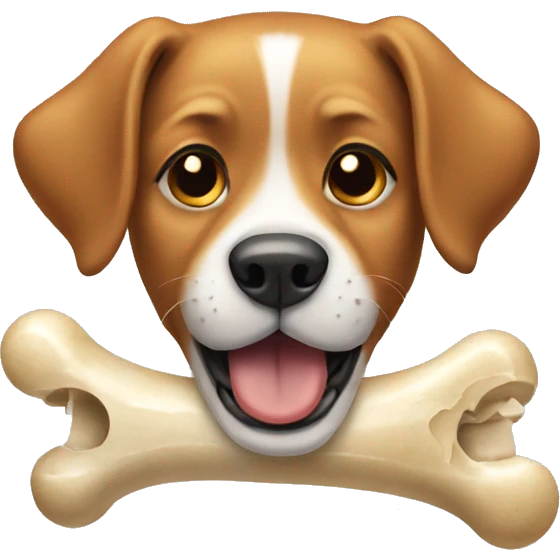 dog with a bone  emoji