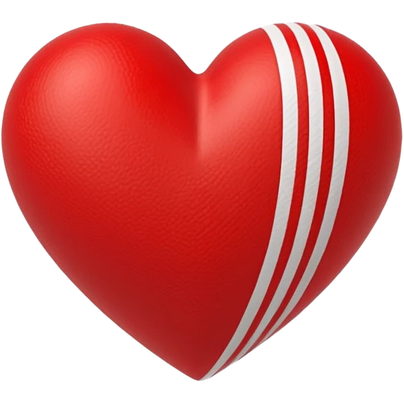 Adidas stripes heart emoji