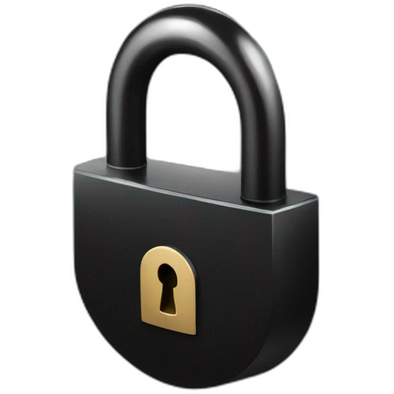lock-black-opened emoji
