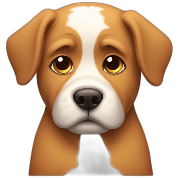 sad dog emoji