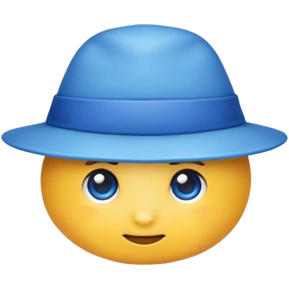 blue hat emoji