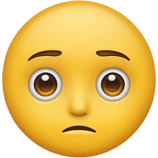 Side eye emoji with yellow round face emoji