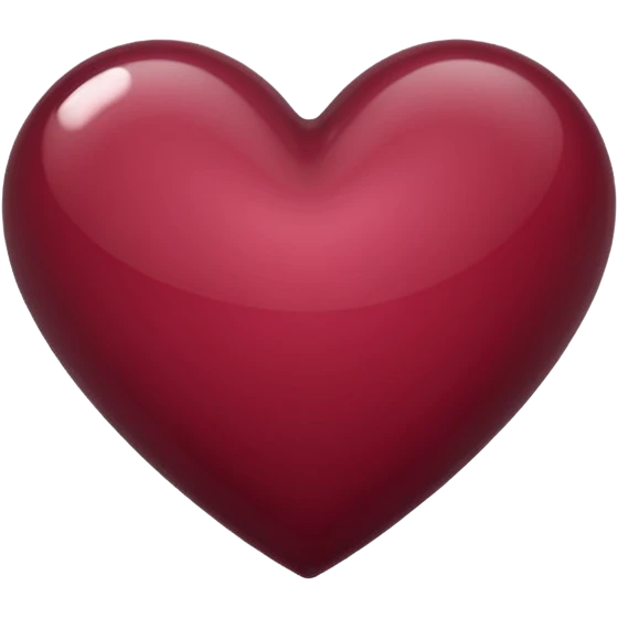 Bordeaux colored heart emoji