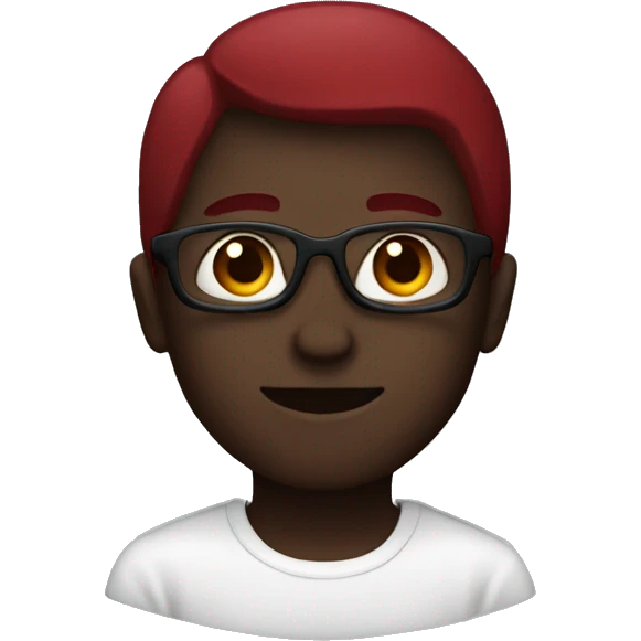 Dark red shades emoji