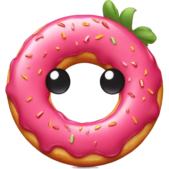 strawberry donut sad emoji