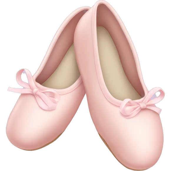 Pale pink ballet shoes emoji
