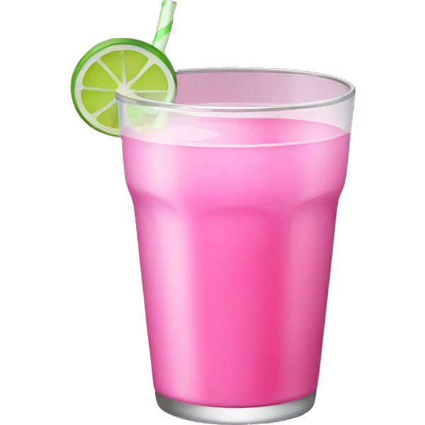 Pink drink emoji