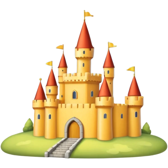 cloud yellow castle emoji