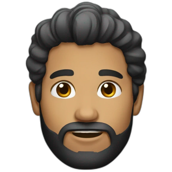 pelo largo hombre emoji