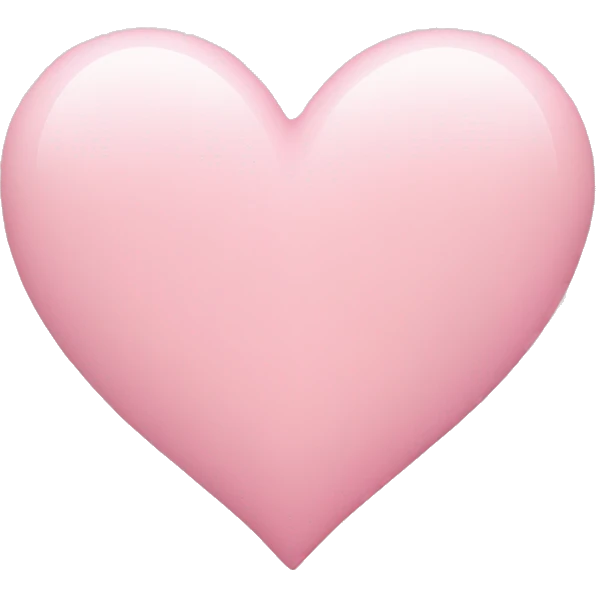 light pink heart  emoji