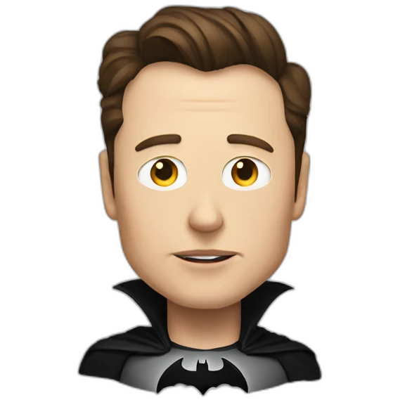 Elon musk batman emoji