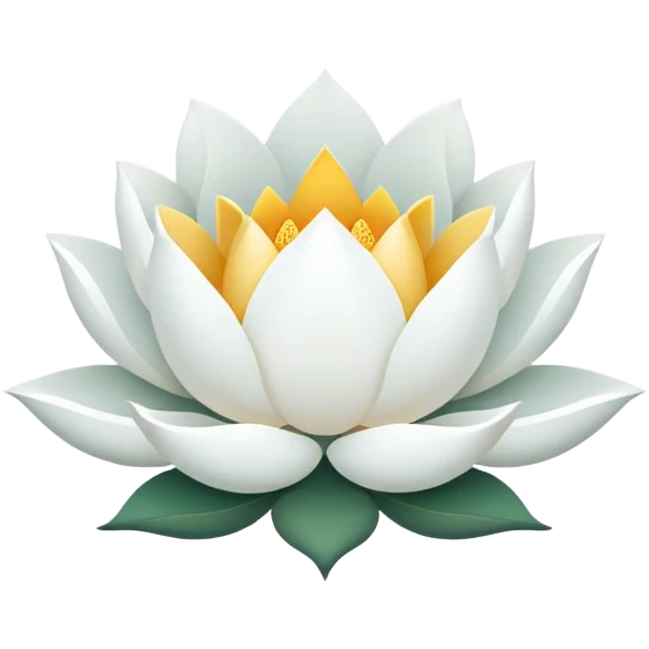 White Lotus outline logo  emoji