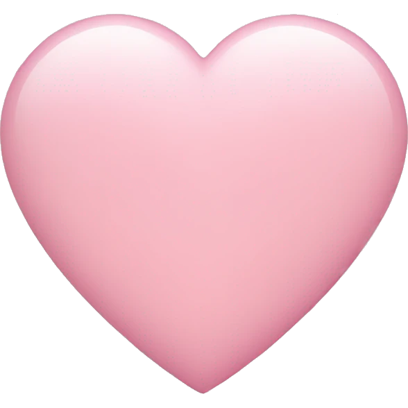 Light pink heart emoji