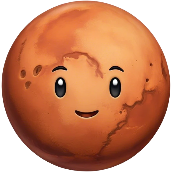 Planet Mars emoji