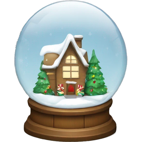 Christmas snowglobe emoji