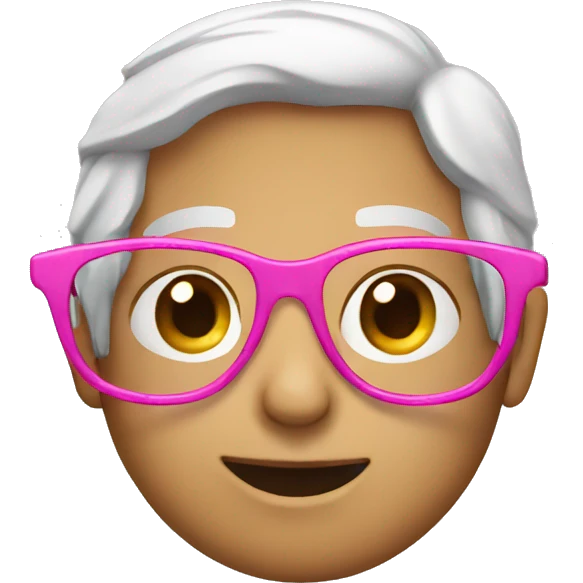 pink glasses emoji