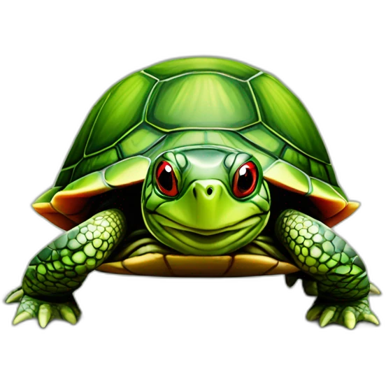 Red-eared slider turtle emoji