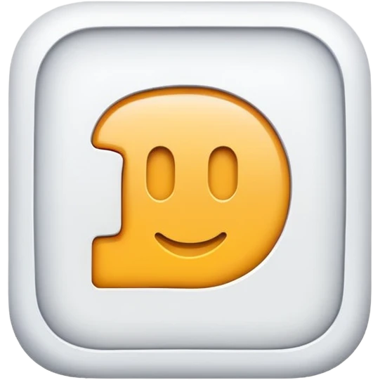 a white rounded square with a number 1 emoji