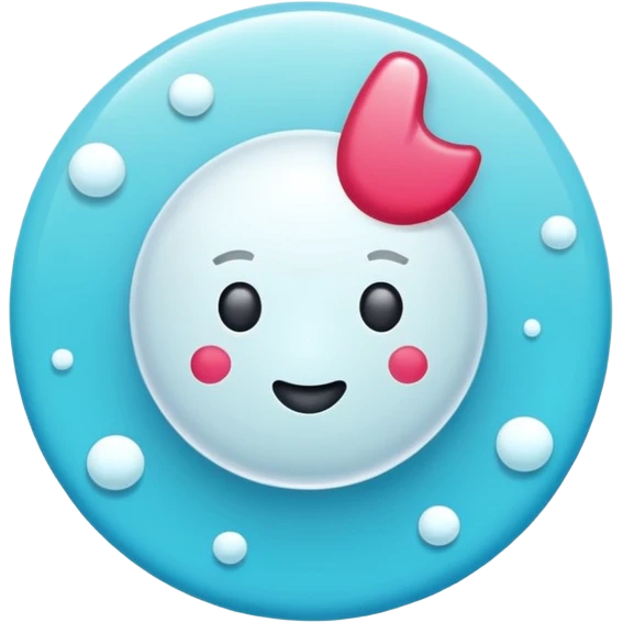 Verificación de tiktok con el chec en celeste  emoji