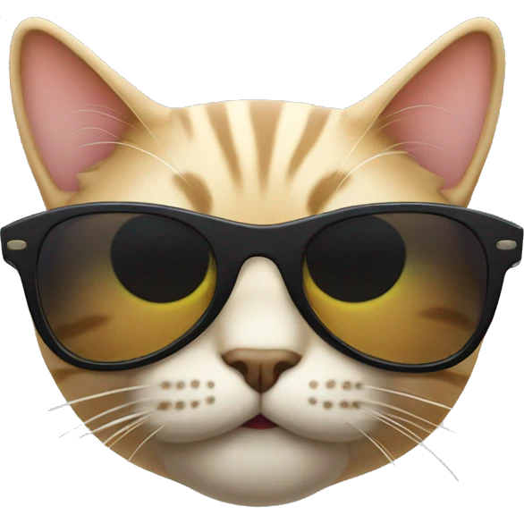 Cat with sunglasses emoji