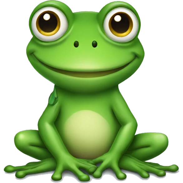 flirty frog emoji