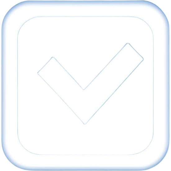 White Checkmark in blue box emoji
