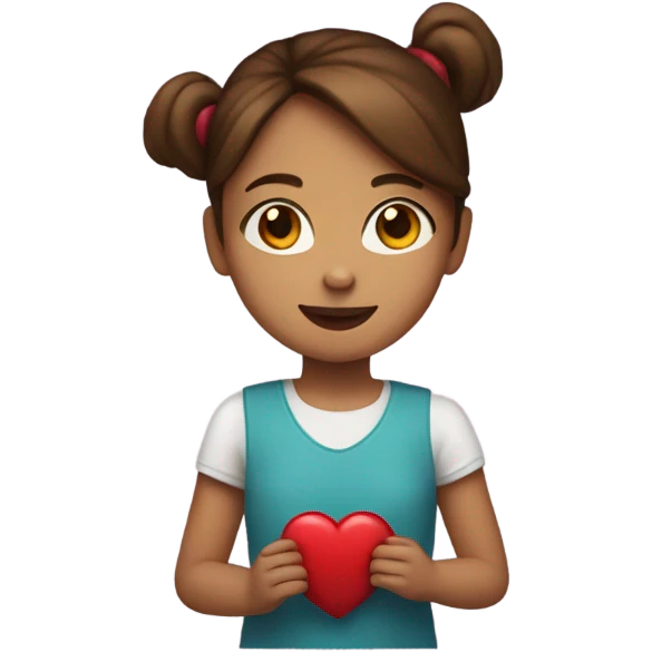 girl emoji holding a heart emoji  emoji