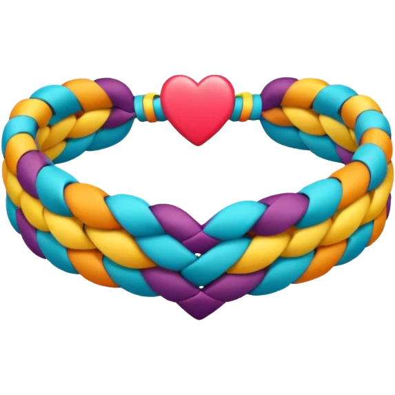 friendship bracelets heart emoji