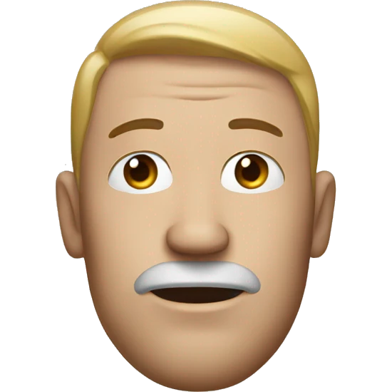 man with white drops on his face emoji