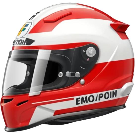 f1 helmet from side, with f1 logo emoji