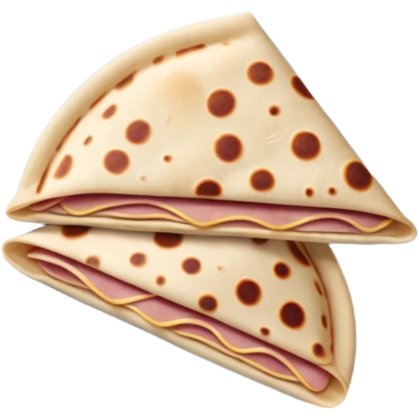 ham and cheese piadina emoji
